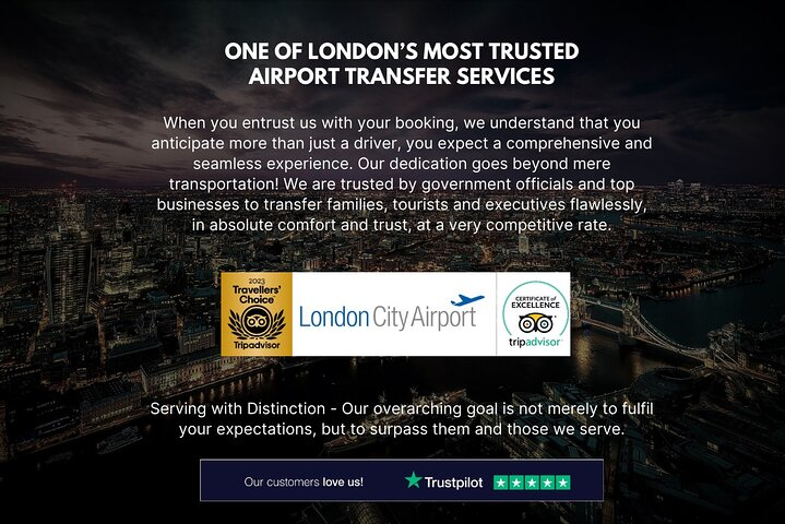 London City Airport - To & From Central London - Meet & Greet - Photo 1 of 6